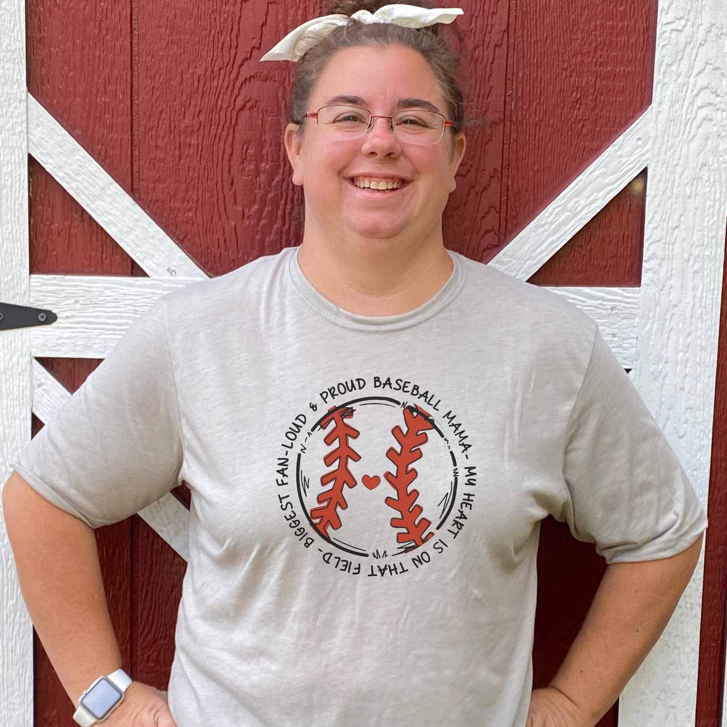 Proud Baseball Mama T-Shirt