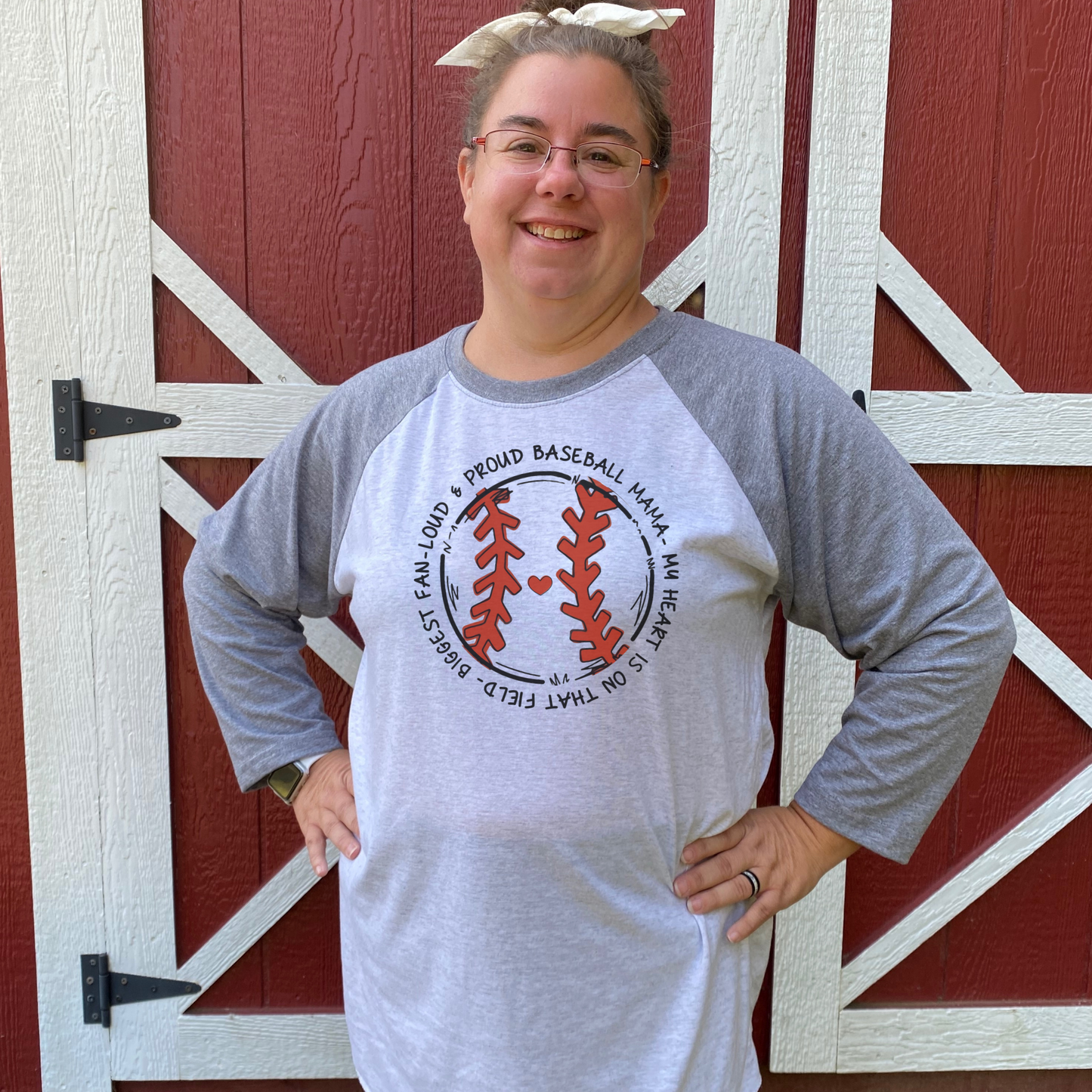 Proud Baseball Mama Raglan