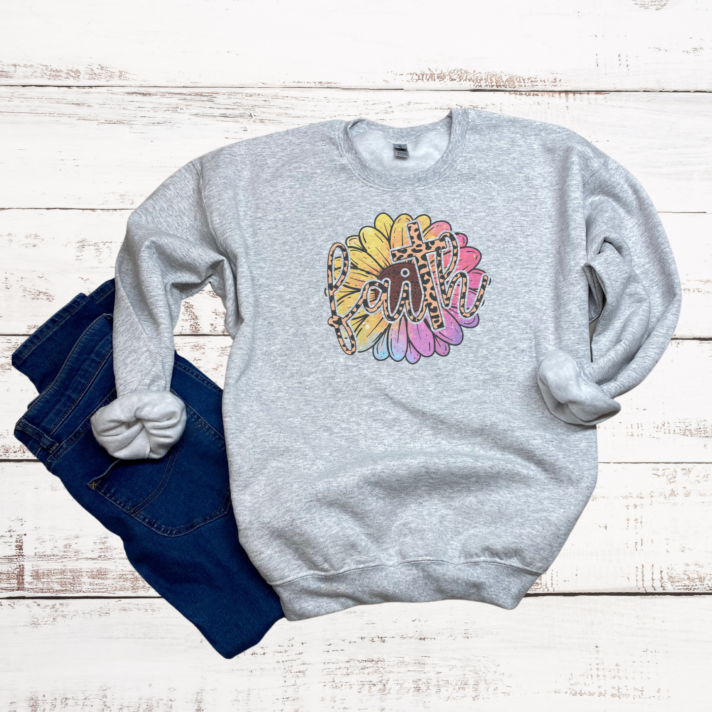 Faith Flower Sweatshirt